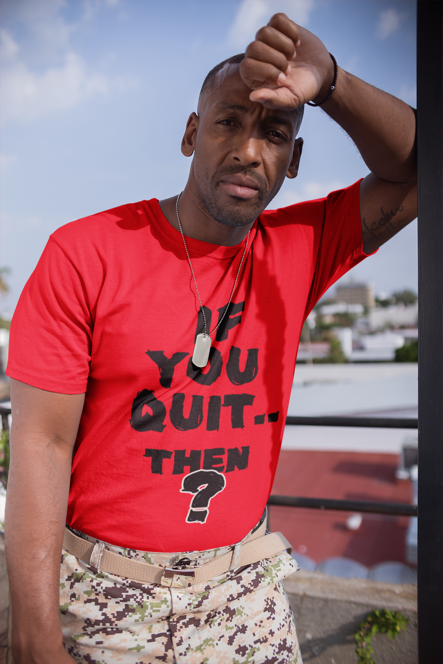 If you quit then what? (UNISEX T-SHIRT)