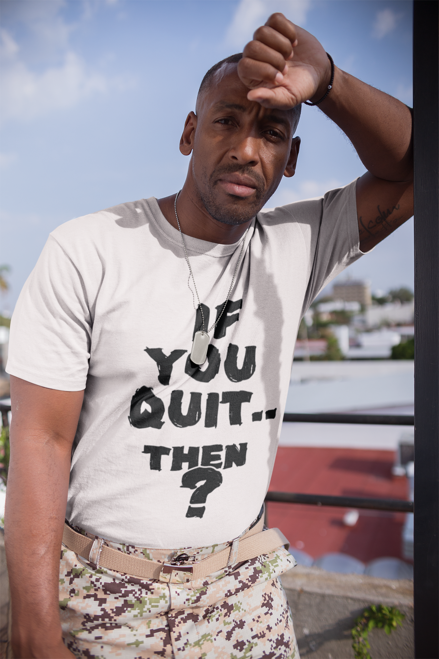 If you quit then what? (UNISEX T-SHIRT)